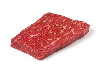 Raw rump steak