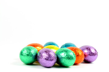 Bunte Schokoladeneier