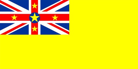 Fototapeta na wymiar Niue Flag