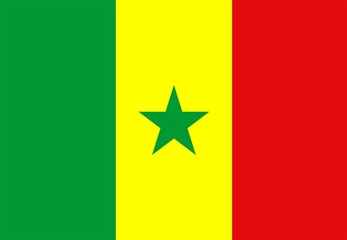 Naklejka premium Flag Of Senegal