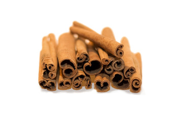 cinnamon stick's isolated on white