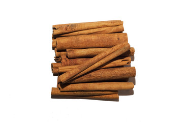 cinnamon sticks isolated