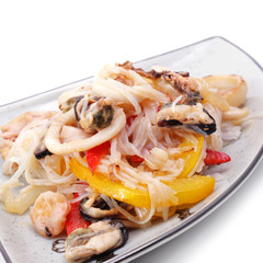 Hot Japan Salad on a Plate