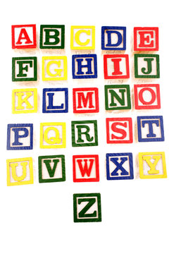 Alphabet learning blocks