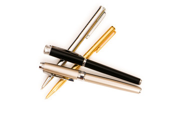 Writing pen isolated on the white background