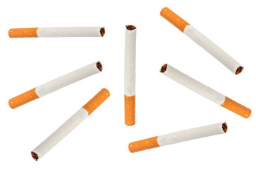 cigarettes on white