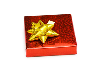 Gift box isolated on the white background