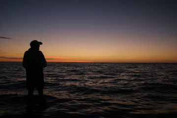 Fototapeta premium Retired Man Gone Fishing
