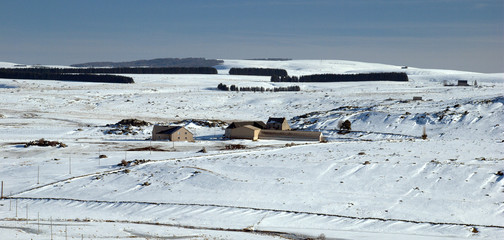 Aubrac : le plateau en hiver