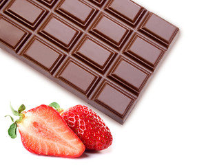 Strawberries with chocolate - 11326874
