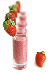 Strawberry smoothies