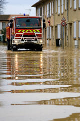 Inondation et sapeurs pompiers