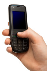 mobile phone in a hand