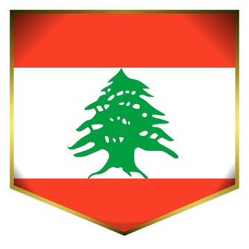 drapeau ecusson liban lebanon flag