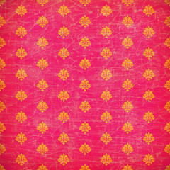 Pink and orange damask grunge wallpaper