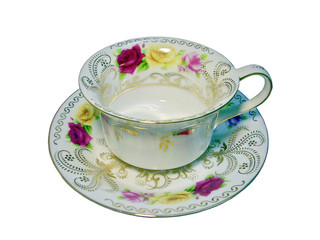 Cup on a white background