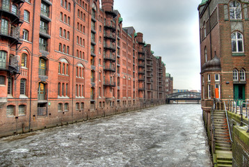 Naklejka premium Speicherkanal Hamburg