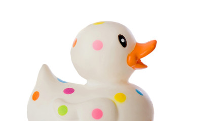 Speckled plastic duck