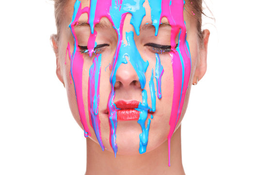 Painted face