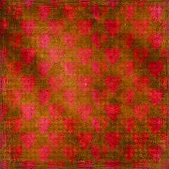 Fototapeta premium grungy hearts