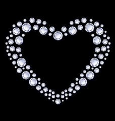 Diamonds heart