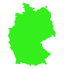 Federal Republic of Germany map outline