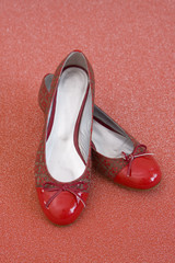 pair of sexy red shoes