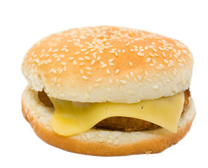 cheeseburger, isolated