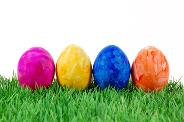 Ostereier auf der Osterwiese