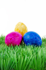 Ostereier auf der Osterwiese