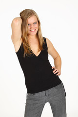 Fototapeta premium Junge Frau