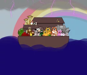 Rugzak Scène in de Ark van Noach - De zondvloed © Kevkel