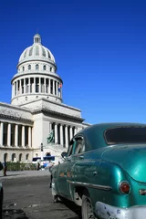 Papier Peint photo autocollant Voitures anciennes cubaines Cuba