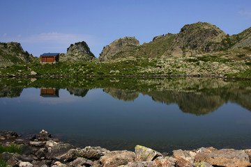 Fototapeta na wymiar Chamrousse : lac Robert