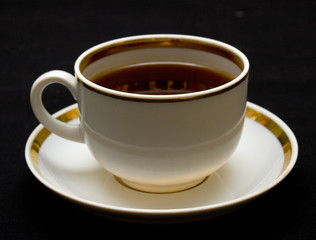 Cup with hot drink