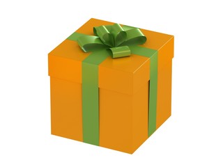 Gift box isolated on white background