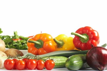 Obraz na płótnie Canvas Fresh Vegetables, Fruits and other foodstuffs.