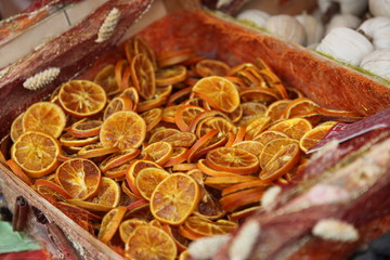 Obraz na płótnie Canvas Getrocknete Orangen