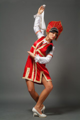 Fototapeta premium woman in a kokoshnik