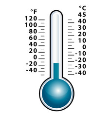 Thermomètre froid à plat
