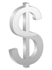 Grey dollar symbol