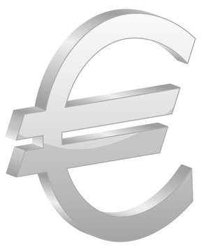 Grey euro symbol