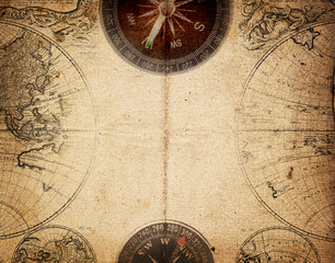 Obraz na płótnie Canvas retro kompas
