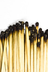 Matches burned