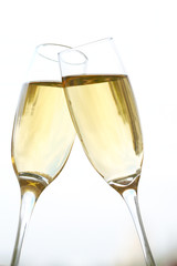 Champagne and glass