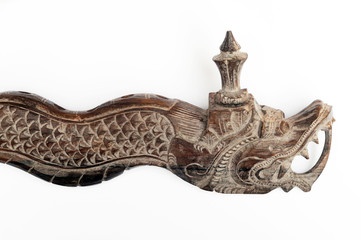 chinese flute in the shape of a dragon