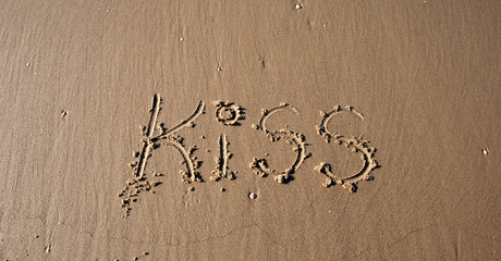 kiss on the beach