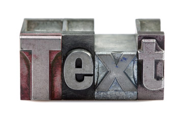 Letterpress Text