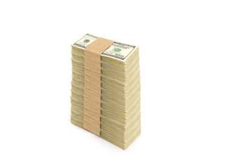 stack of hundred dollar bills