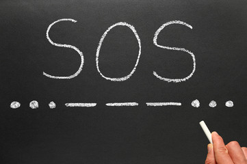 SOS the international Morse Code distress signal.